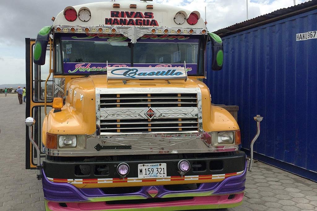 FlipFlopGlobetrotters.com - Blog: Can you still travel with kids - chicken buses in Nicaragua