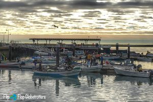 Portugal Olhoa fishing boats in the harbour