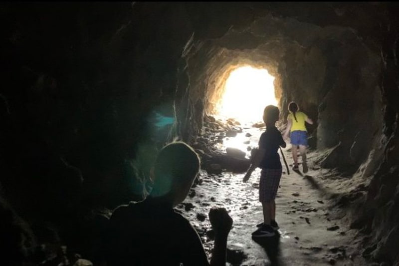 Eploring Ingersoll mine with kids